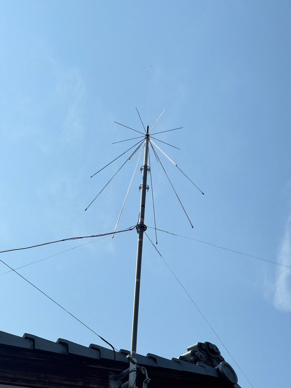 空に広がるスーパーディスコーンアンテナ画像