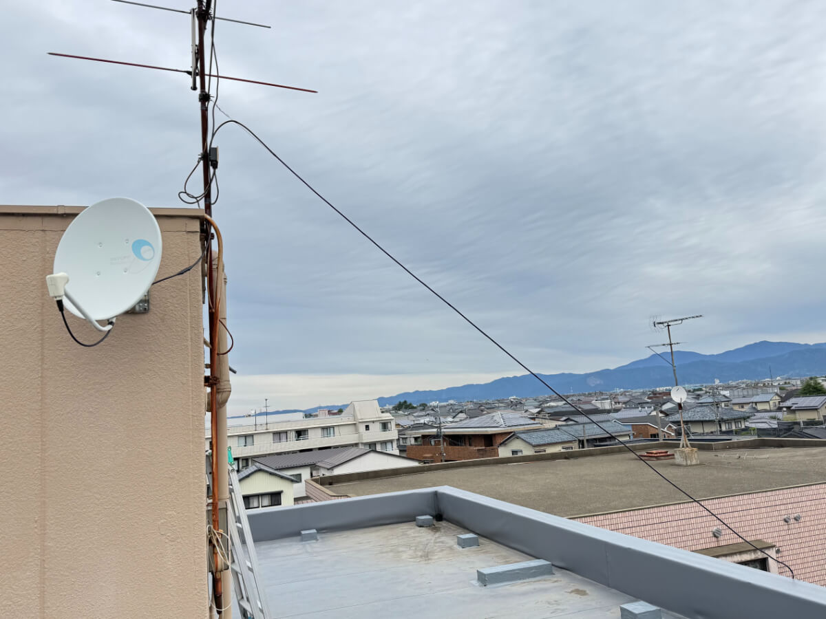 移設後のアンテナの敗戦処理