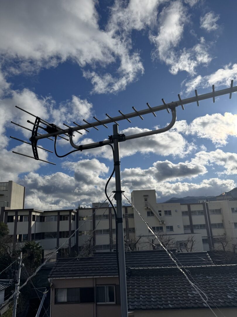 石川県金沢市T様邸アンテナの設置状況