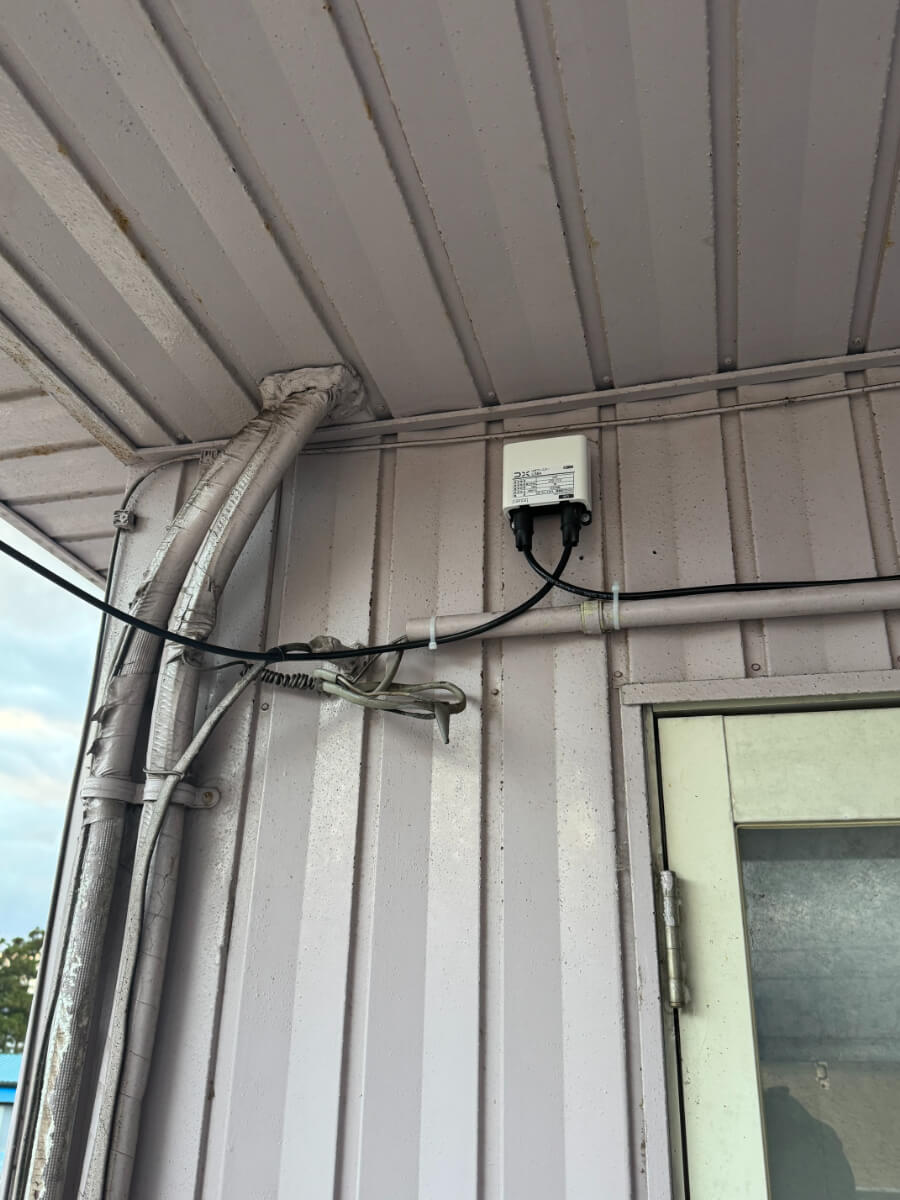 設置したブースター周辺の状況（滋賀県長浜市I様邸）