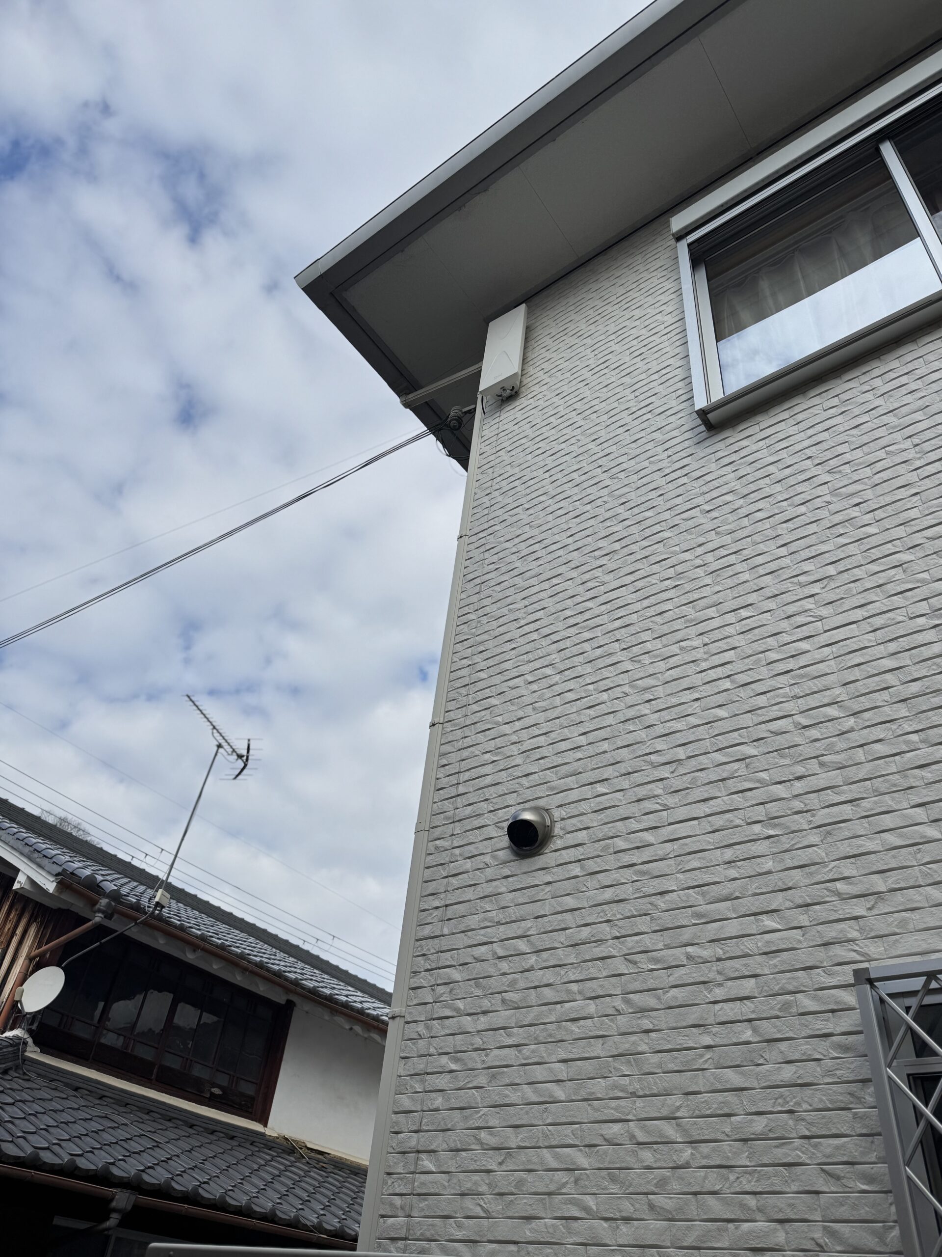 滋賀県雄琴・K様邸の設置位置の確認・調整