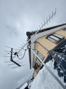 福井県越前市S様邸で地デジアンテナの取付