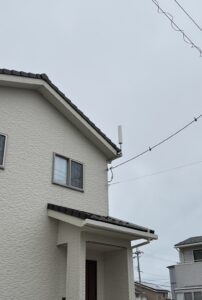 光テレビから切替後のユニコーンアンテナ設置全景