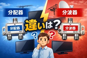 分配器と分波器の違いは？