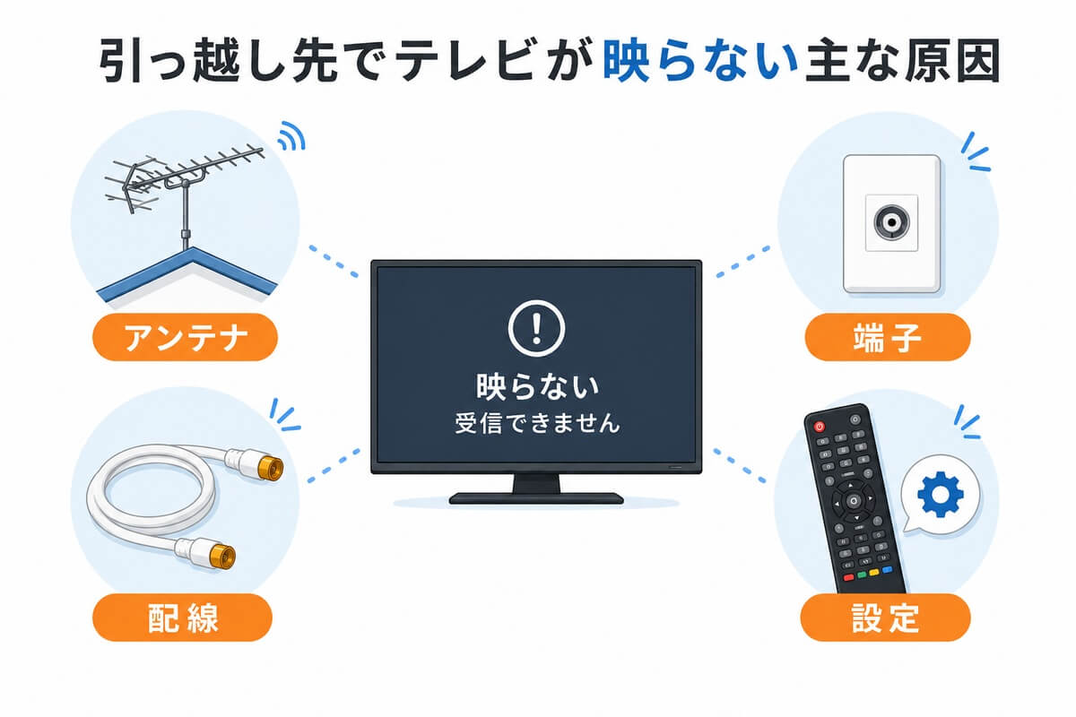 テレビ信号問題の解決方法