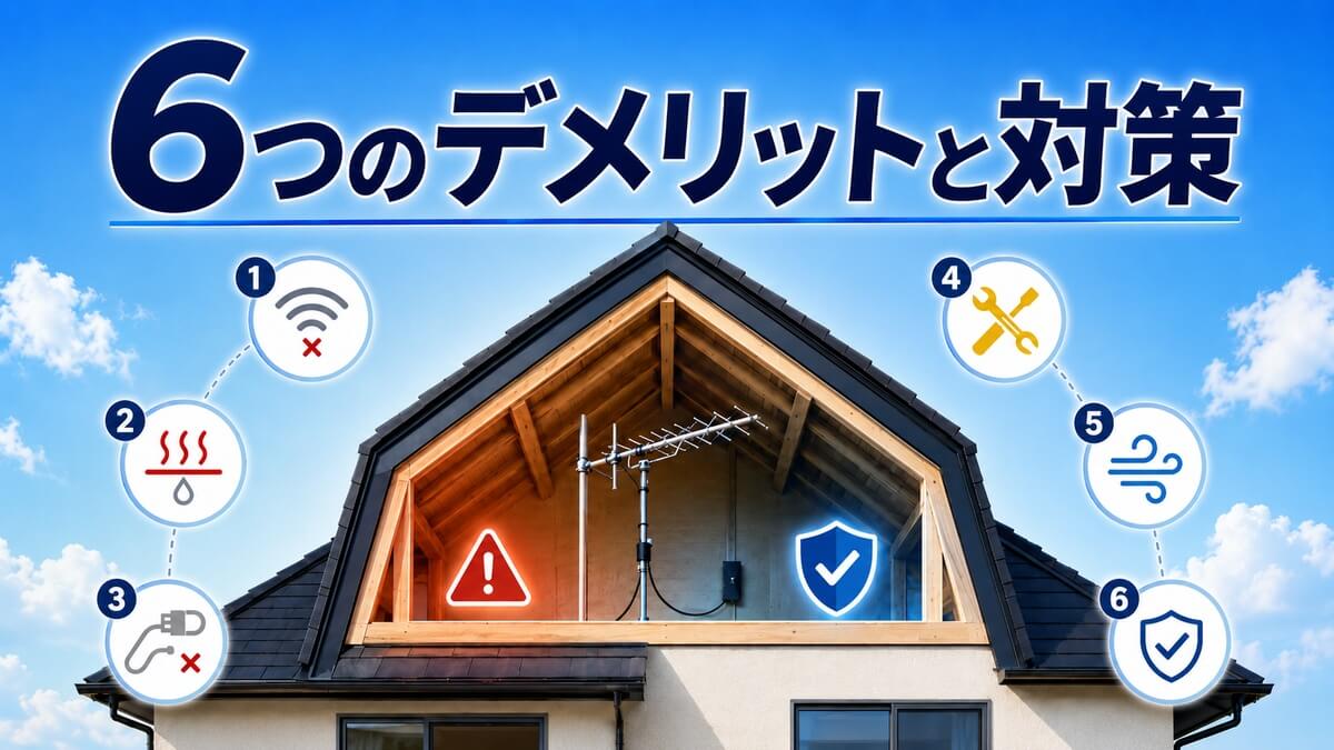6つのデメリットと対策指南