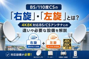 BS/CSアンテナ「右旋・左旋」解説